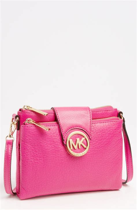 pink and gold michael kors bookbag|Michael Kors crossbody pink bag.